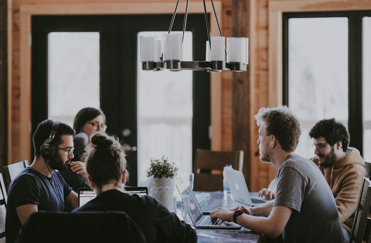Mentorship and positive workplace environment representing successful re-entry